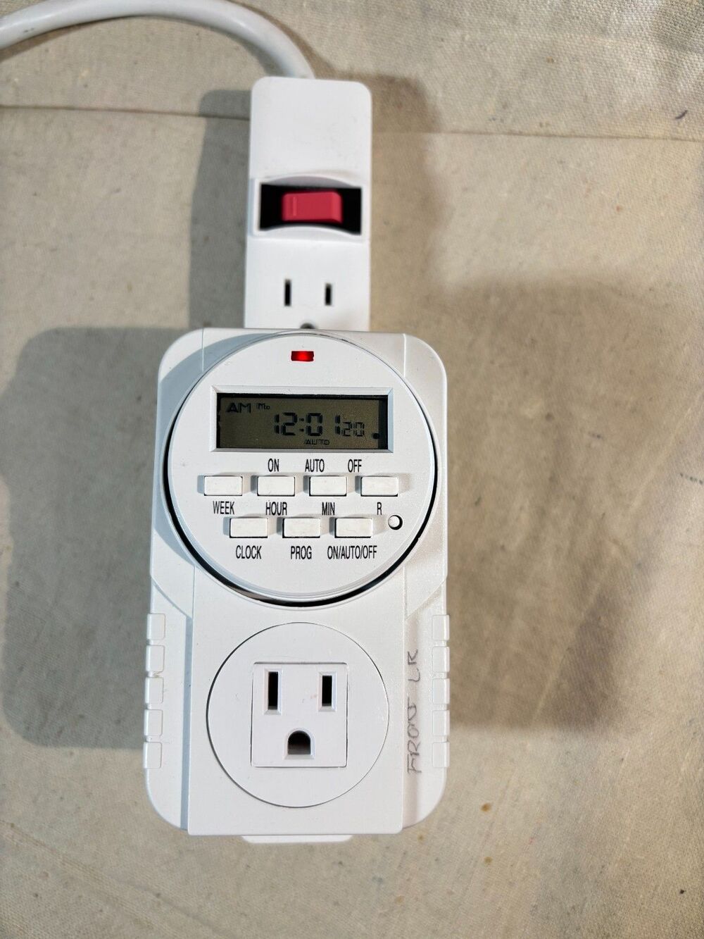 Programmable Outlet Timer Heavy Duty One Plug Onboard Battery